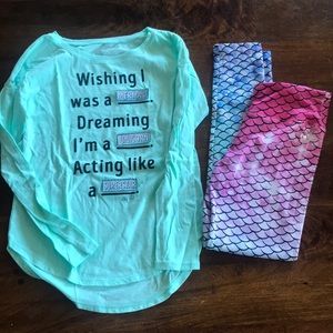 Justice Sz Mermaid Leggings 